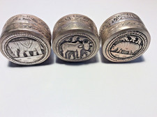 Drei kleine Silberdosen (90 %)