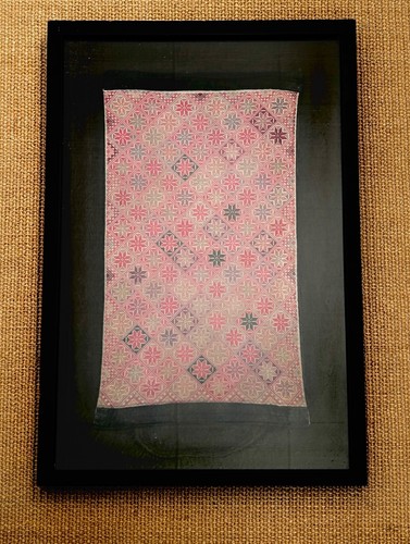 Wandbild asien stickerei - wandbild,