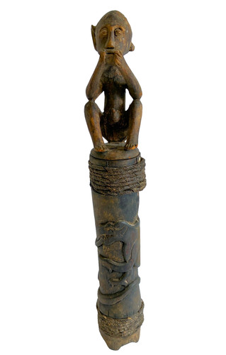 Antike borneo holzfigur - antike, borneo‑holzfigur