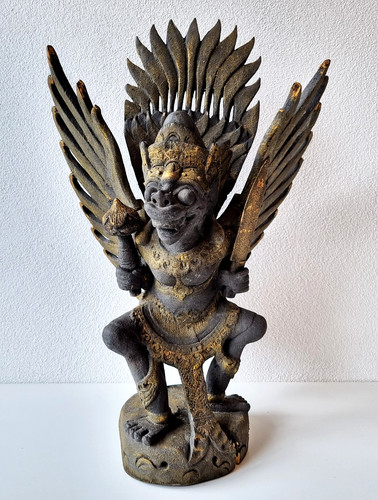 Tolle antike balsa holzfigur - tolle,,