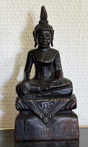Antiker holz buddha - holz,