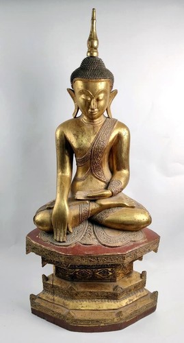 Alter buddha holz - alter, geschnitzt