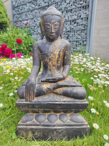 Grosser antiker shan buddha - grosser,