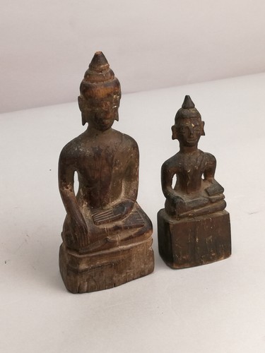 Antike holz buddhafiguren - 2, holz-buddhafiguren