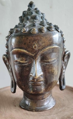 Antike buddha kopf bronze - antike,